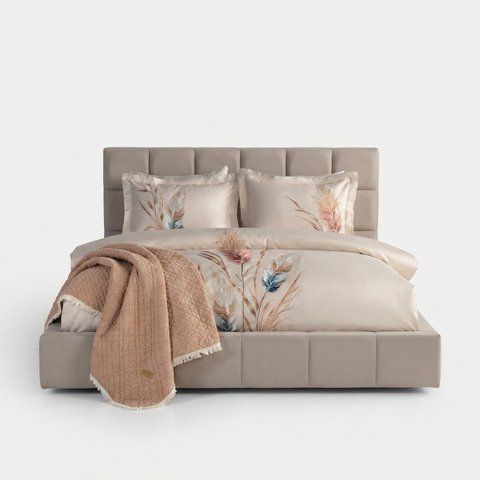 Постільна білизна з покривалом Dantela Satin 200 x 220 см Bohem Bej  41462 фото
